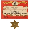 LONE RANGER SAFETY CLUB BOND BREAD CLUB CARD AND BRASS BADGE 2